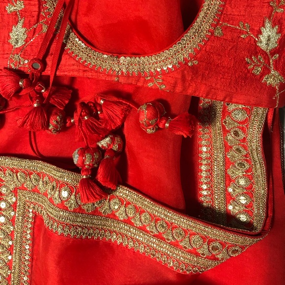 Red Sabyasachi Bridal Lehenga - Picture 4 of 6